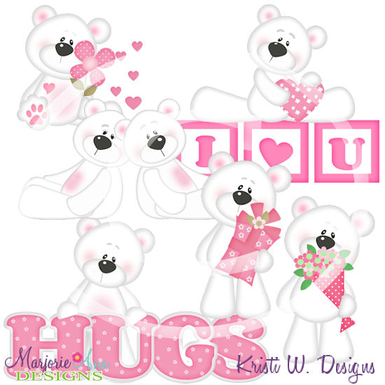 Polar Love SVG Cutting Files/Paper Piecing + Clipart - Click Image to Close